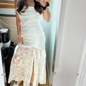 lulus bridal shower dress size small strapless